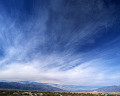 北米 アメリカの砂漠 遠景 雲