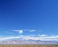 北米 アメリカの砂漠 遠景 雲