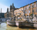 ０２６：イタリア  ローマ  ナボーナ広場 ムーア人の噴水
