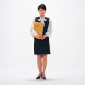 ０１２：人物  女性D   書類を持つ
