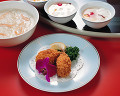 ０１８： 蟹爪フライ 蟹身入りスープ 杏仁豆腐