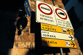 ０６７：イタリア ローマ 　　　　　 交通標識