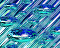０３７：水のイメージ 球体 青
