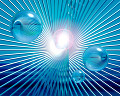 ０３９：水のイメージ 球体 太陽 青