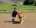 007：男の子　犬（ゴールデン・レトリバー）