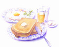 028：朝食（トースト）