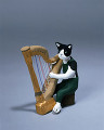 ０８９：ハープを弾く猫