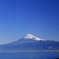080：　冬　静岡県　駿河湾からの富士