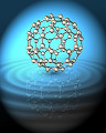 006: 炭素の同素体 サッカーボール型分子Ｃ60フラーレンのイメージ