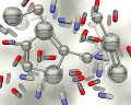 008: 分子構造とカプセル薬のイメージ