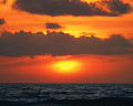 086： 海 水平線 太陽 空 雲 朝陽 夕陽
