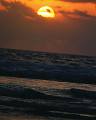 090： 海 波 水平線 太陽 空 雲 朝陽 夕陽