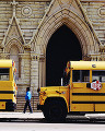 059：　スクールバス　教会　アメリカ・イリノイ州シカゴ