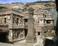 083：　インド　エローラ石窟群　文化遺産1983
