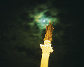 064：　イタリア　ローマ　月夜の銅像　文化遺産1980 90