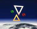 CG 宇宙 惑星 金属球 三角リング