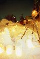 077：　小樽　小樽雪あかりの路　冬　夜景