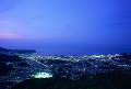 084：　小樽　小樽市街　天狗山より　夏　夜景