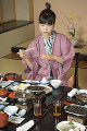 064：　山代温泉　石川県　朝食　女性