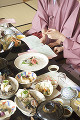089：　山代温泉　石川県　夕食　女性