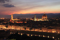 イタリア フィレンツェ市街 夕景